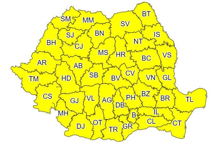Weekend cu COD GALBEN de caniculă la Cluj! Temperaturile vor urca spre 40 de grade