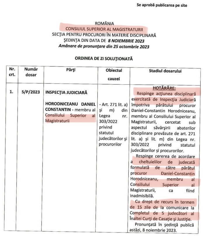 "Justiția din România este doar pentru fraieri": Clujenul Danileț, exclus din magistratură, dar Horodniceanu IERTAT, după scandalul cu poliț