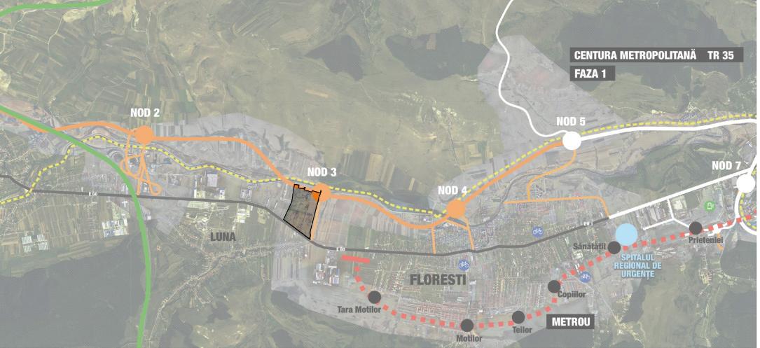 Proiect mamut în zona Metropolitană a Clujului. Va avea spații și galerii comerciale, restaurante, zone de sport, spații verzi