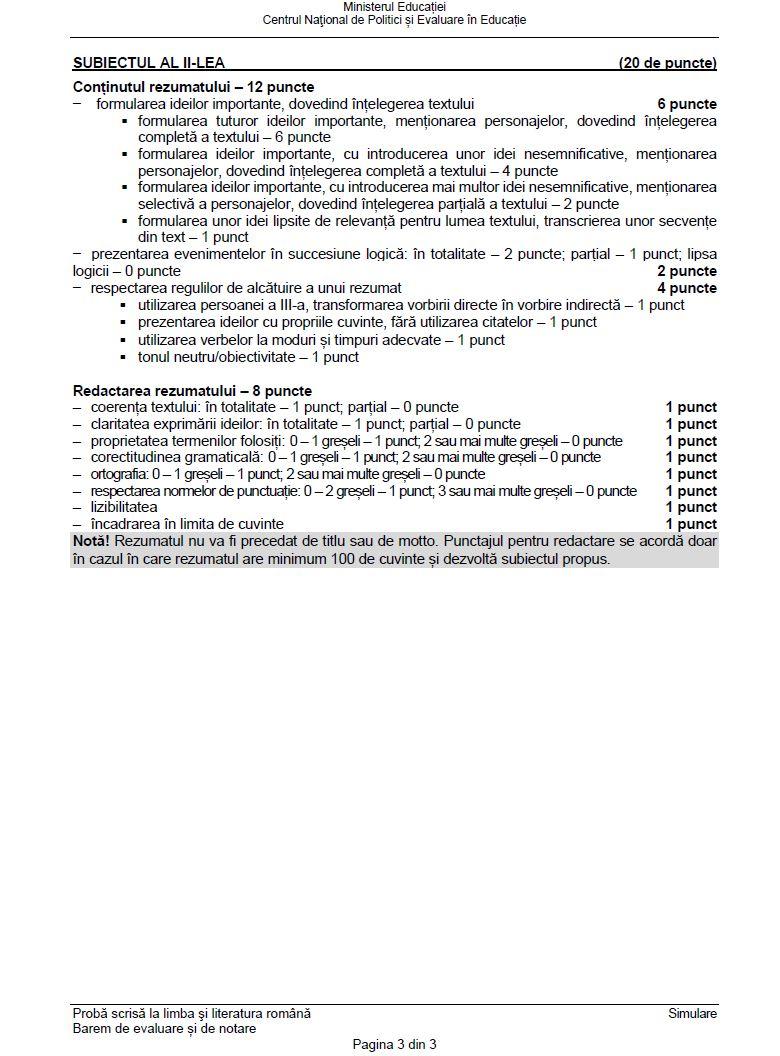 Simulare BAC 2024. Subiectele la Limba și literatura română