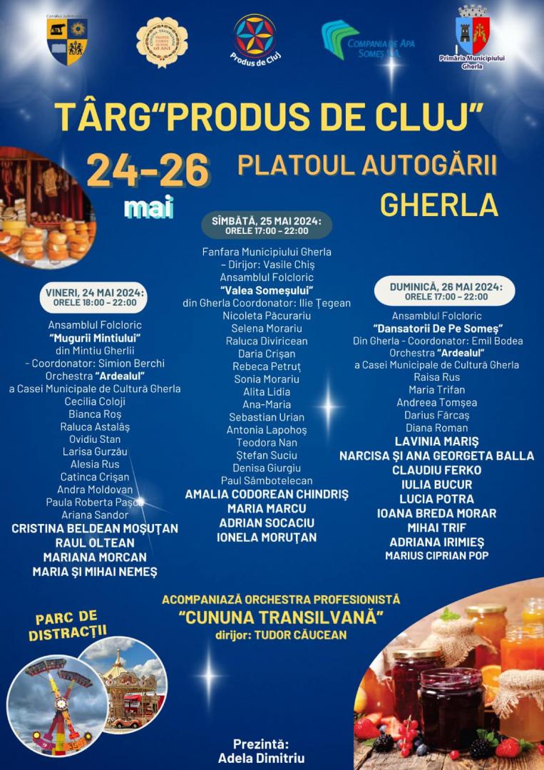 O nouă ediție a târgului Produs de Cluj: Bunătăți tradiționale, spectacole de muzică și dans popular și ateliere de pictură și olărit