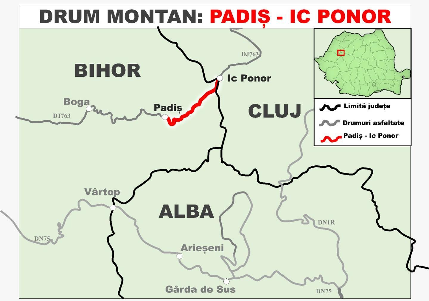 Se face drumul între Ic Ponor și Padiș
