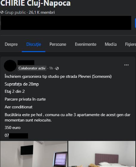 Chirii de Cluj: 350 de euro lunar pentru o garsonieră ca să împarți bucătăria cu alte trei apartamente. Ați plăti aceștei bani?