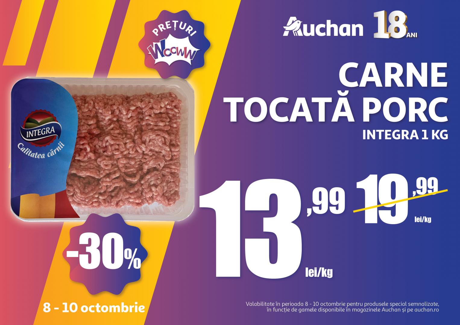 Auchan sărbătorește majoratul cu peste 1.000 de oferte și reduceri de neratat. Iată ofertele săptămânii! 