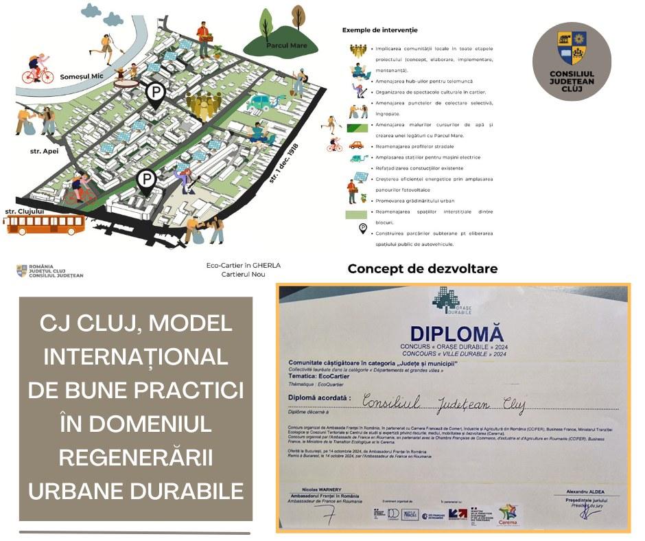 Consiliul Județean Cluj, model internațional de bune practici în domeniul regenerării urbane durabile