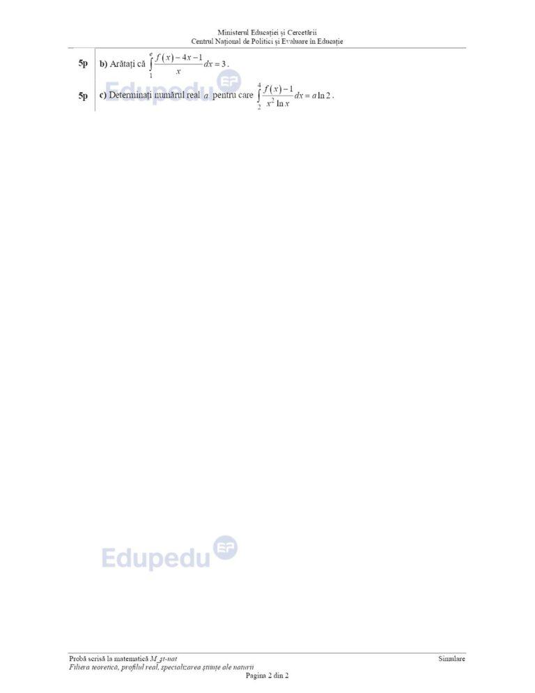 Simulare BAC 2025. Ce subiecte au primit elevii la Matematică