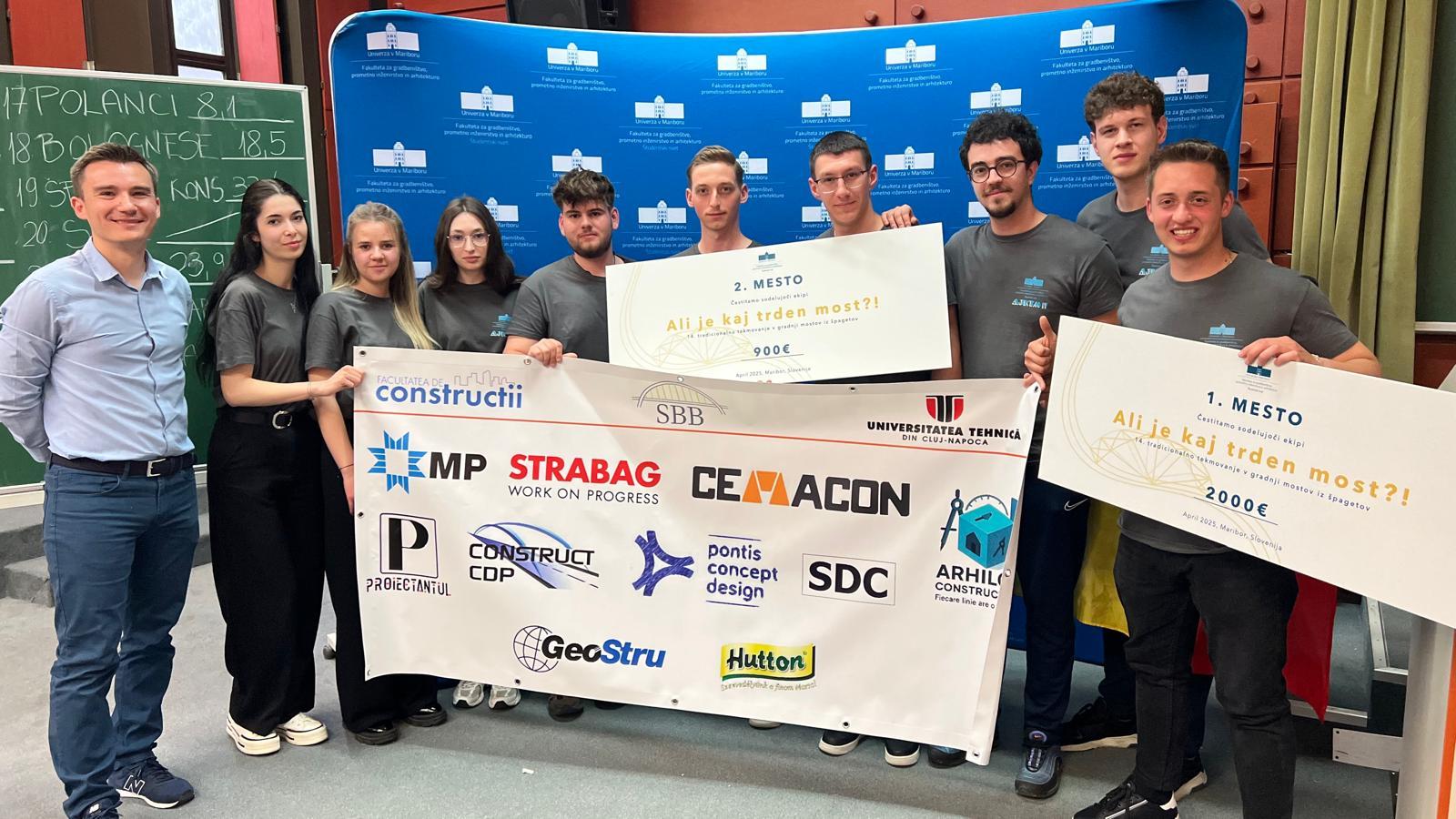 Dublă victorie pentru echipa Universității Tehnice din Cluj-Napoca în Slovenia