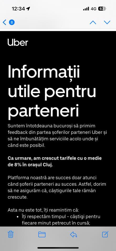 Ce au obținut șoferii de Bolt/Uber din Cluj-Napoca după „protestul” de două zile