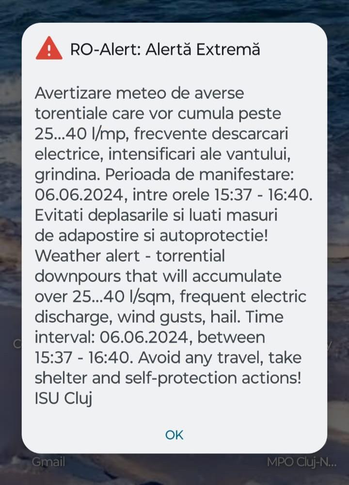 Vine furtuna în Cluj-Napoca și în mai multe localități! COD PORTOCALIU de ploi torențiale și grindină