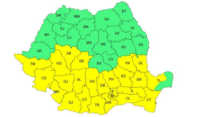 Val de căldură peste România! COD GALBEN de caniculă, inclusiv în Cluj. Maximele urcă spre 40 de grade