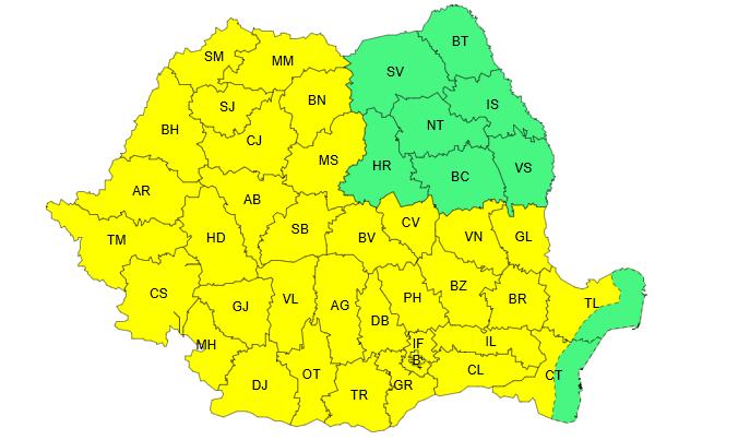 Val de căldură peste România! COD GALBEN de caniculă, inclusiv în Cluj. Maximele urcă spre 40 de grade