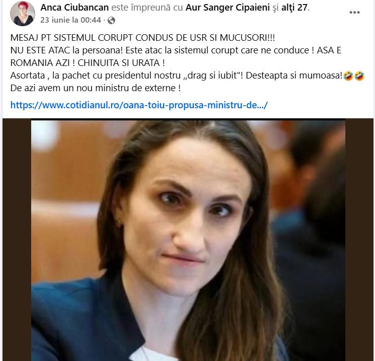 Manipularea grosolană împotriva noului ministru de Externe continuă la Cluj. Consilier local AUR refuză să șteargă poza