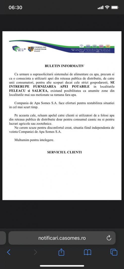 Feleacu, FĂRĂ APĂ potabilă de aproape 4 zile, pe caniculă / Locuitorii sunt revoltaţi: "În anul 2025 să trăim cu apă din recipiente..."