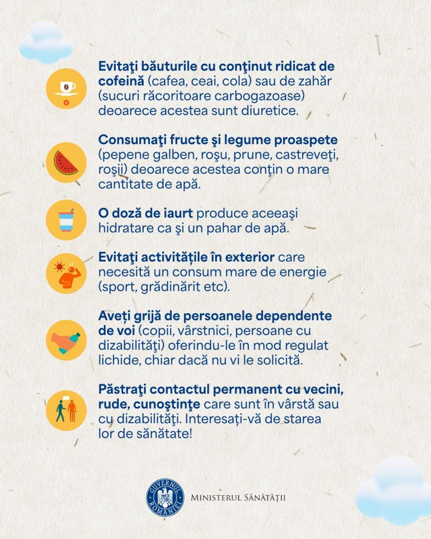 Caniculă în România! Au fost activate planurile de măsuri pentru zilele cu temperaturi ridicate