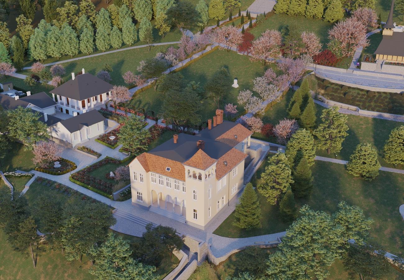 Licitație pentru reabilitarea, restaurarea și conservarea parcului și zonei din jurul Muzeului "Octavian Goga" din Ciucea. CJ Cluj pune pe m