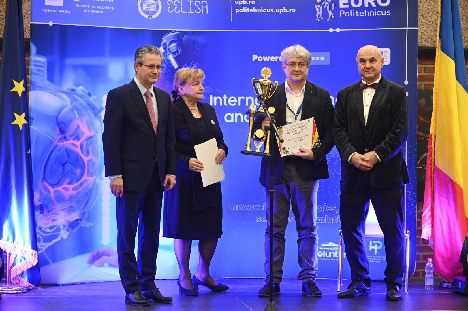 Premiu de top pentru Universitatea Tehnică din Cluj-Napoca: Marele Trofeu "Nicolae Vasilescu Karpen" la EURO POLITEHNICUS 2025