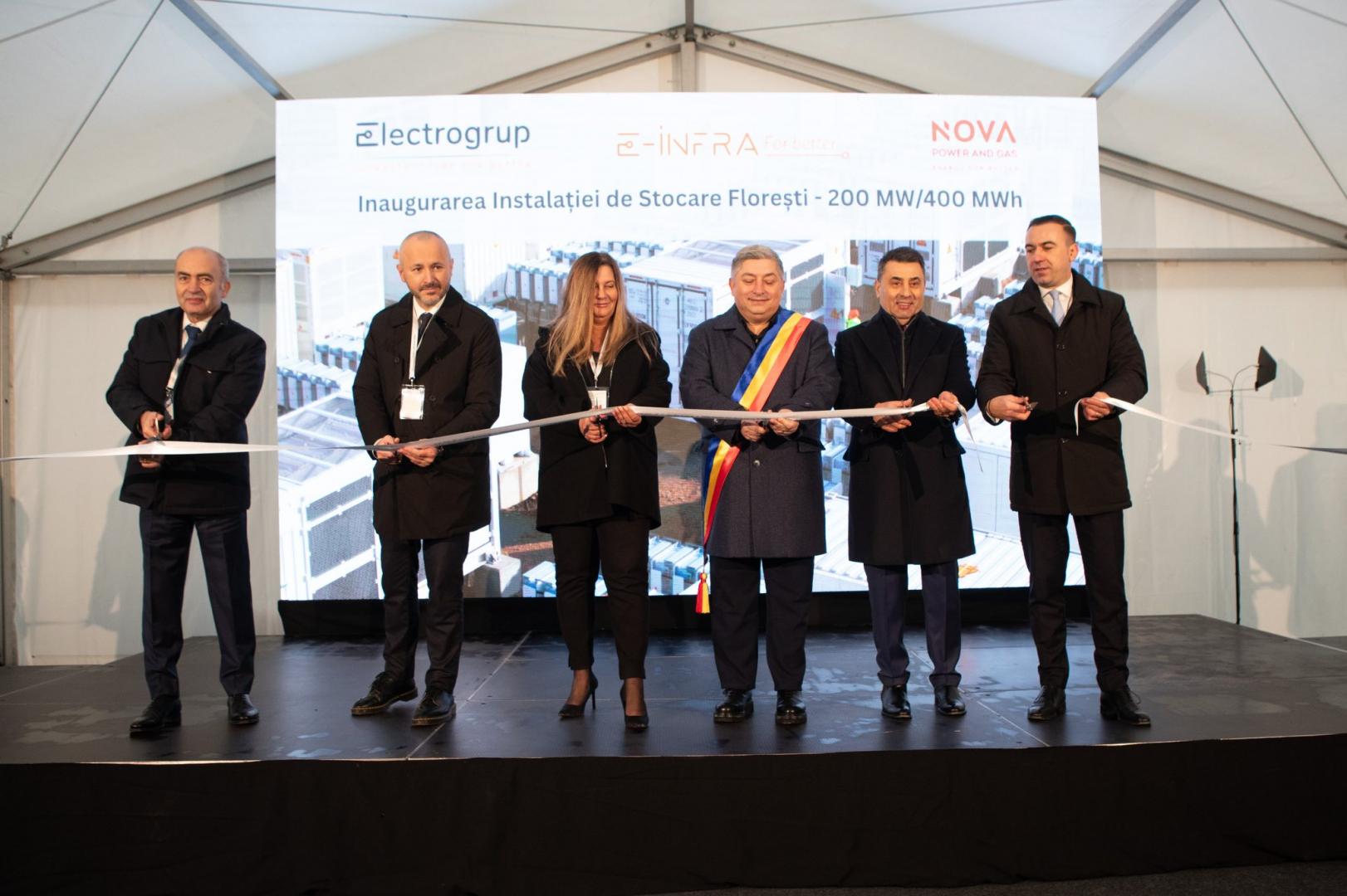 Nova Power & Gas, investiții de 350 de milioane de euro la Cluj: a inaugurat la Florești cea mai mare instalație de stocare în baterii și a începu