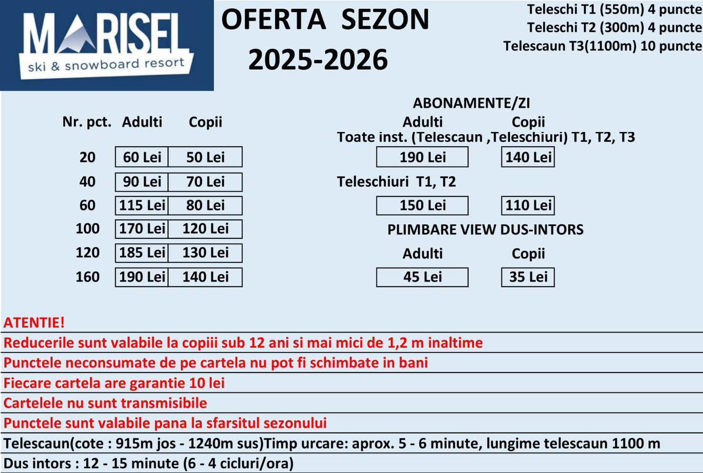 După Băișoara, se deschide p&acirc;rtia de la Mărișel. Vezi prețurile