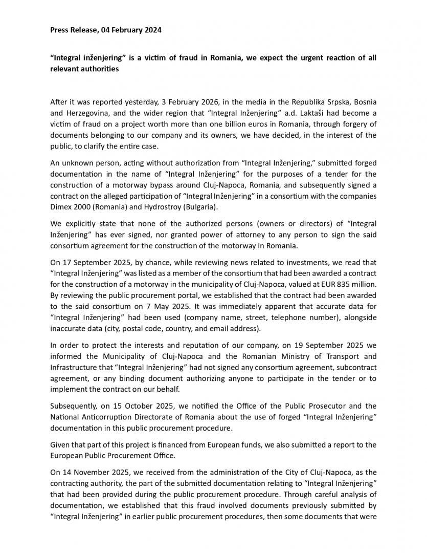 Primăria Cluj iese cu explicații &icirc;n scandalul centurii metropolitane