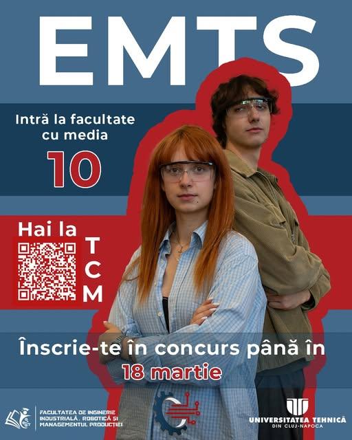 Ești &icirc;n clasa a XII-a și te pasionează ingineria? Participă la Engineering & Manufacturing Talent Search și poți intra la UTCN fără admitere