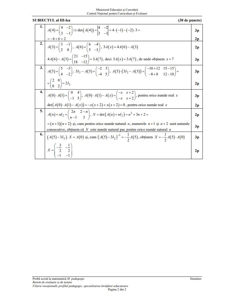 Simulare BAC 2026. Ce subiecte au primit elevii la Matematică, &icirc;n funcție de profil/ BAREMELE de corectare