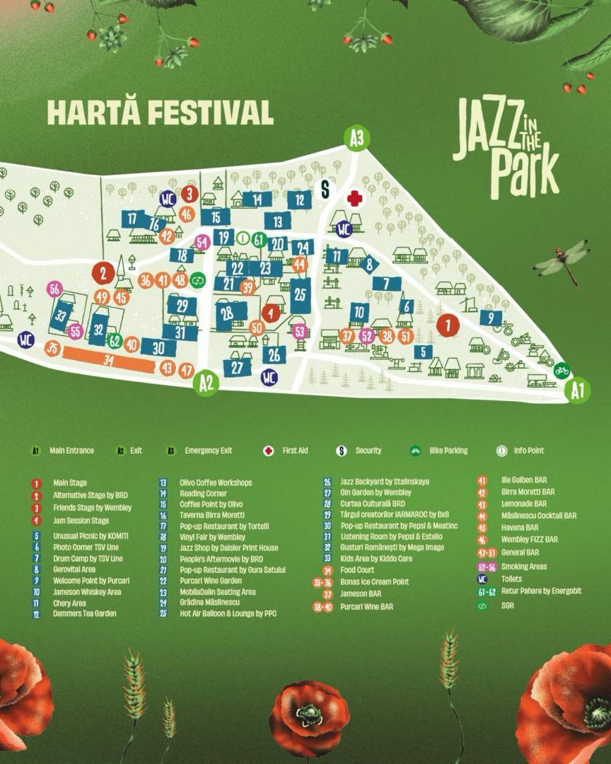 Start, Jazz in the Park 2026: de la Lisa Simone, la ateliere de țuică și gomboți, grădiniță pentru copii și bilete ieftine pentru 2027 / Program pe zi