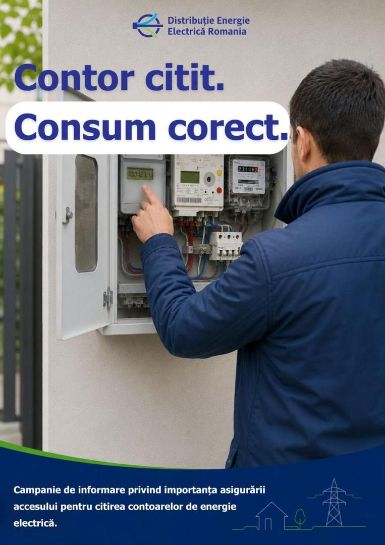DEER simplifică programarea intervențiilor la contoare: consumatorii notificați prin furnizor pot programa online revizitarea locului de consum