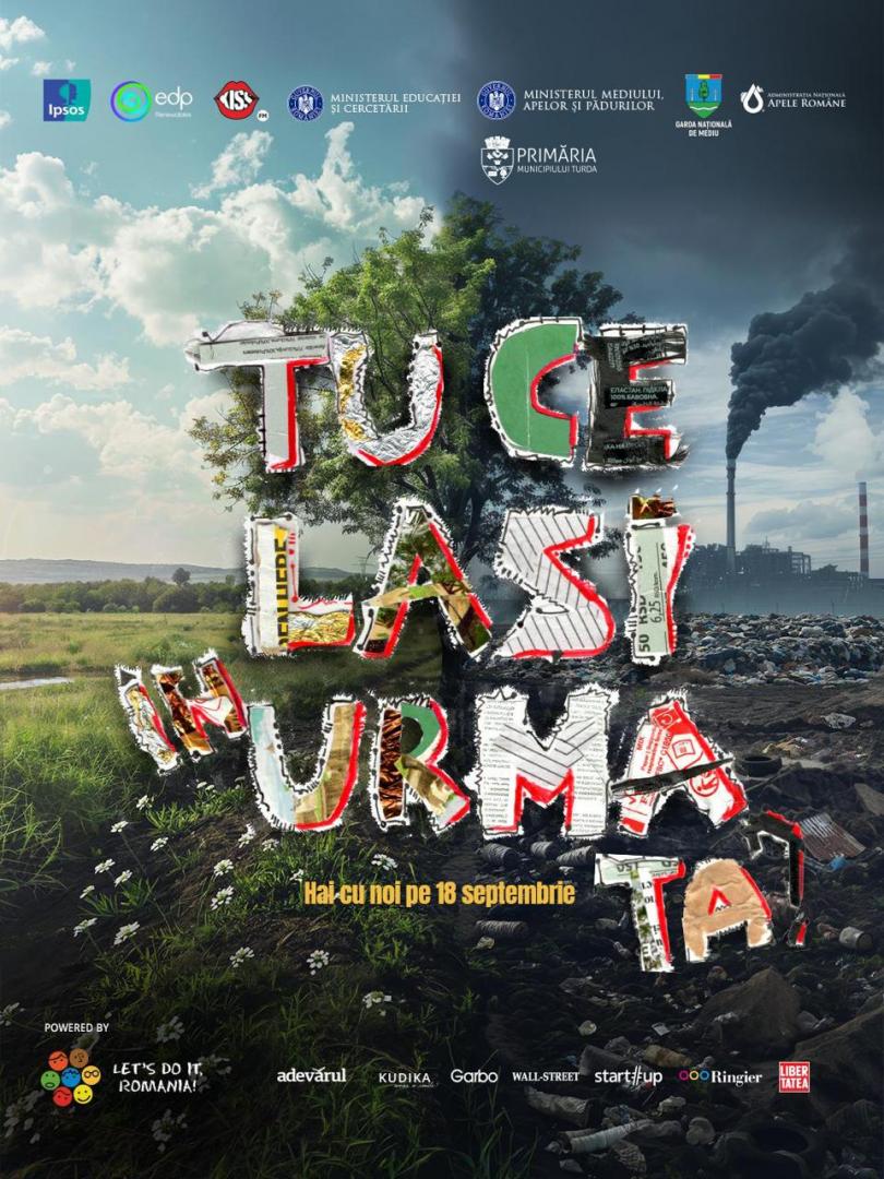 Ziua de Curățenie Națională, la Turda: 1.000 de voluntari dau o m&acirc;nă de ajutor pentru un oraș mai curat / Programul activităților