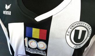 FOTO | FC Universitatea Cluj va îmbrăca tricouri personalizate cu sigla Centenarului Marii Uniri