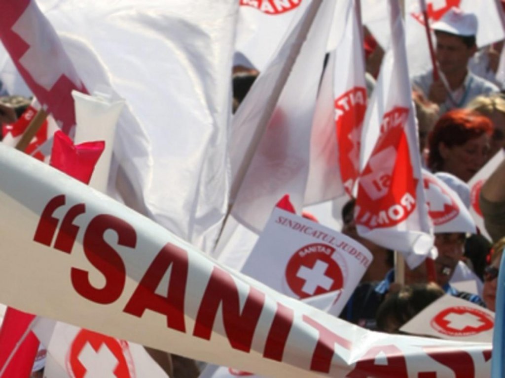 Sanitas pichetează Ministerul Sănătăţii. Revendicările protestatarilor