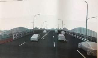 Un pod din Cluj se schimbă complet. Carosabil de 17 m lățime, piste de biciclete, panouri fonoabsorbante