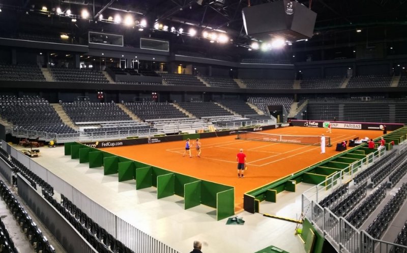 Fed Cup la Cluj. Elveţienii, impresionaţi de Sala Polivalentă
