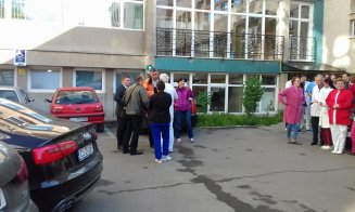 Un nou protest la Institutul Inimii din Cluj.  Medicii s-au solidarizat cu colegii lor
