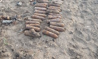 Peste 140  de proiectile din al Doilea Război Mondial, descoperite la Cluj