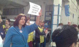 Grevă de avertisment şi la Cluj. Zeci de angajaţi protestează la Institutul Inimii şi Spitalul de Copii