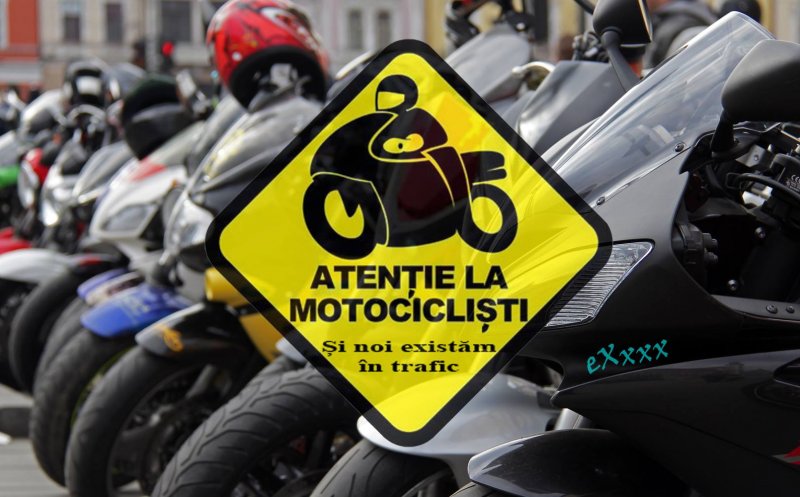 Peste 300 de motocicliști din Cluj participă la campania „Atenție la motocicliști!”