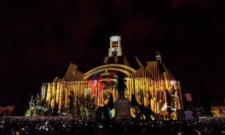 Centrul Clujului a prins viaţă! Video mapping în Unirii, de Zilele Clujului