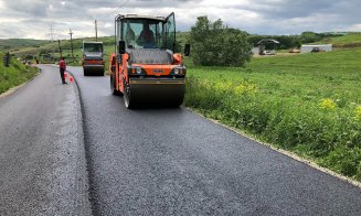 Modernizarea drumului din Cluj limită cu județul Mureș se apropie de finalizare