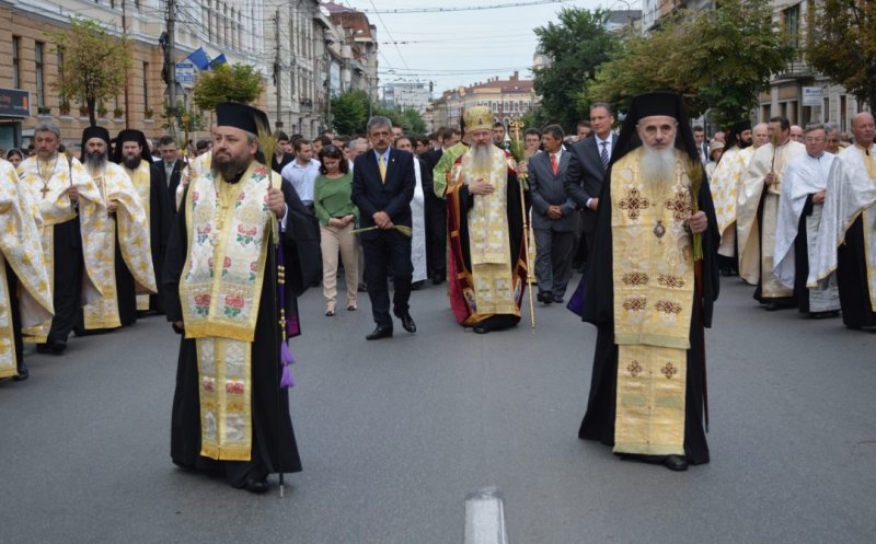 Procesiunii de Rusalii în centrul Clujului