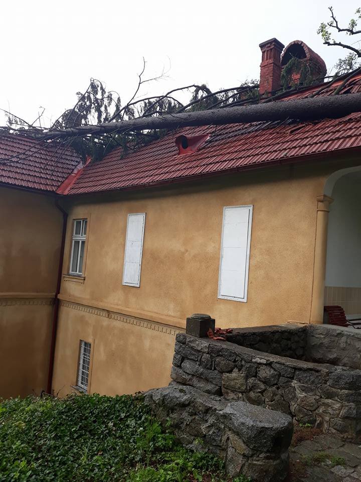 Muzeul „Octavian Goga” din Ciucea, afectat de furtună