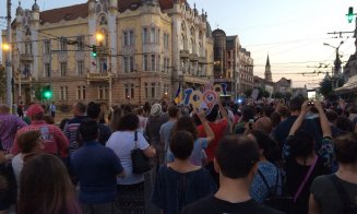 Mii de clujenii au ieșit din nou în stradă: ” Dragnea - jos, jos, ești un ticălos”