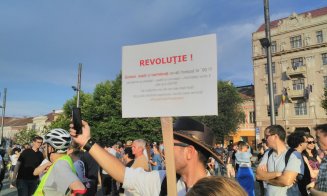 O nouă zi de proteste în centrul Clujului: ”Viitor european, nu ca în Teleorman”