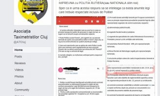 Asociaţia Taximetriştilor Cluj ameninţă că va refuza preluarea curselor cu destinaţia Floreşti: "Poliţia Locală comite abuzuri la adresa colegilo