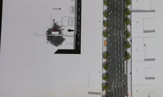 Modernizarea bulevardului 21 Decembrie: stații CTP mutate, o străduță devine 100% pietonală, pomișori în locul parcării din fața BRD - FOTO