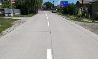 Lucrări de marcaje rutiere pe drumul Tureni - Lita