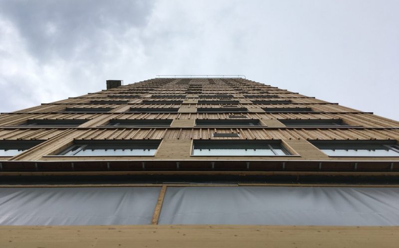 Unde se construieşte cel mai înalt bloc turn din lemn. Are 18 etaje