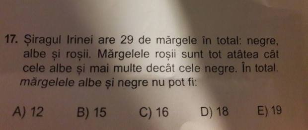 Problema de matematica de clasa a 2-a care îi încurcă pe  90% dintre adulţi