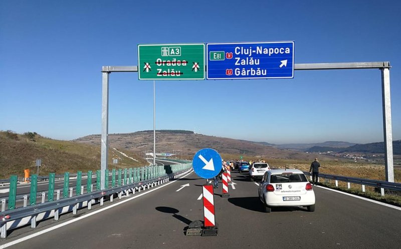 Clujul are 61 km de autostradă. Primele imagini cu trafic auto pe "ciotul" Gilău - Nădăşelu