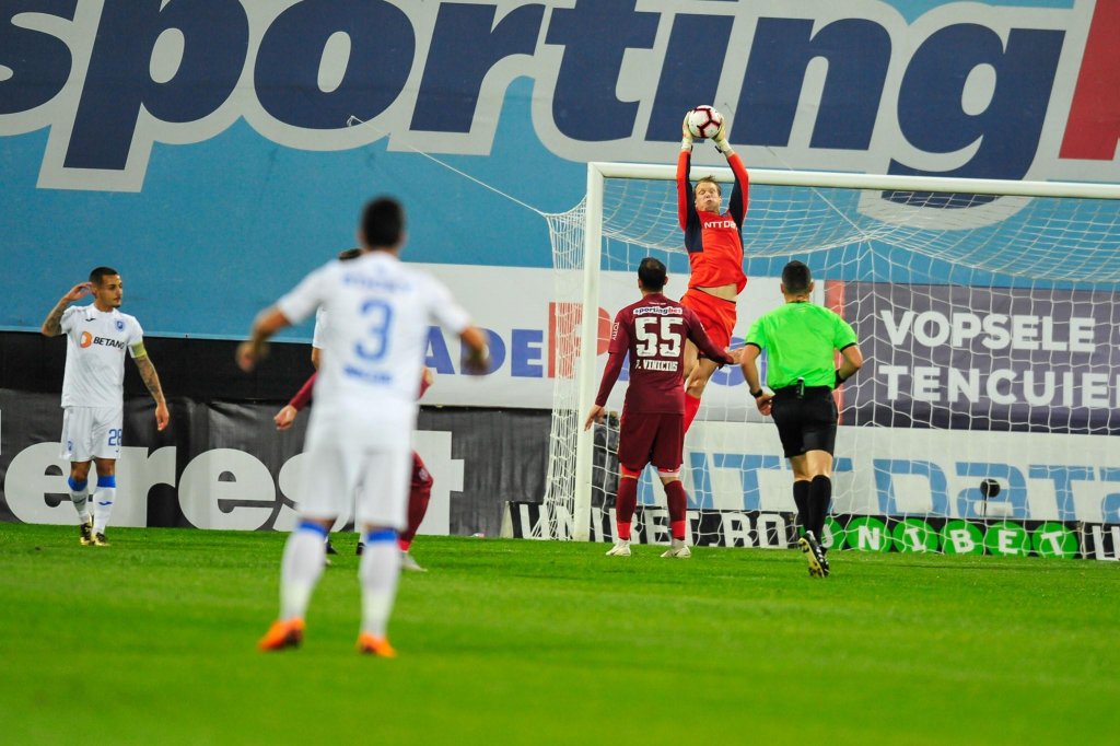 CIFRELE CFR-ului după primul sfert de campionat. Cu doar opt goluri primite, apărarea rămâne punctul forte