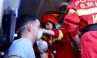 Alertă pe Calea Turzii: convoi de 22 de autovehicule de intervenție. Se simulează un cutremur major